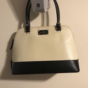 Kate Spade White and Black Handbag
